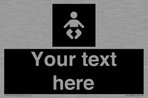 Custom information: black panel baby change